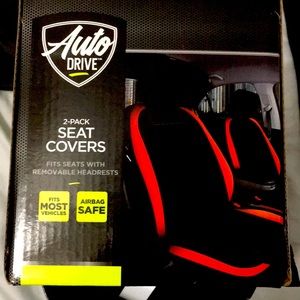 Red/black seat covers